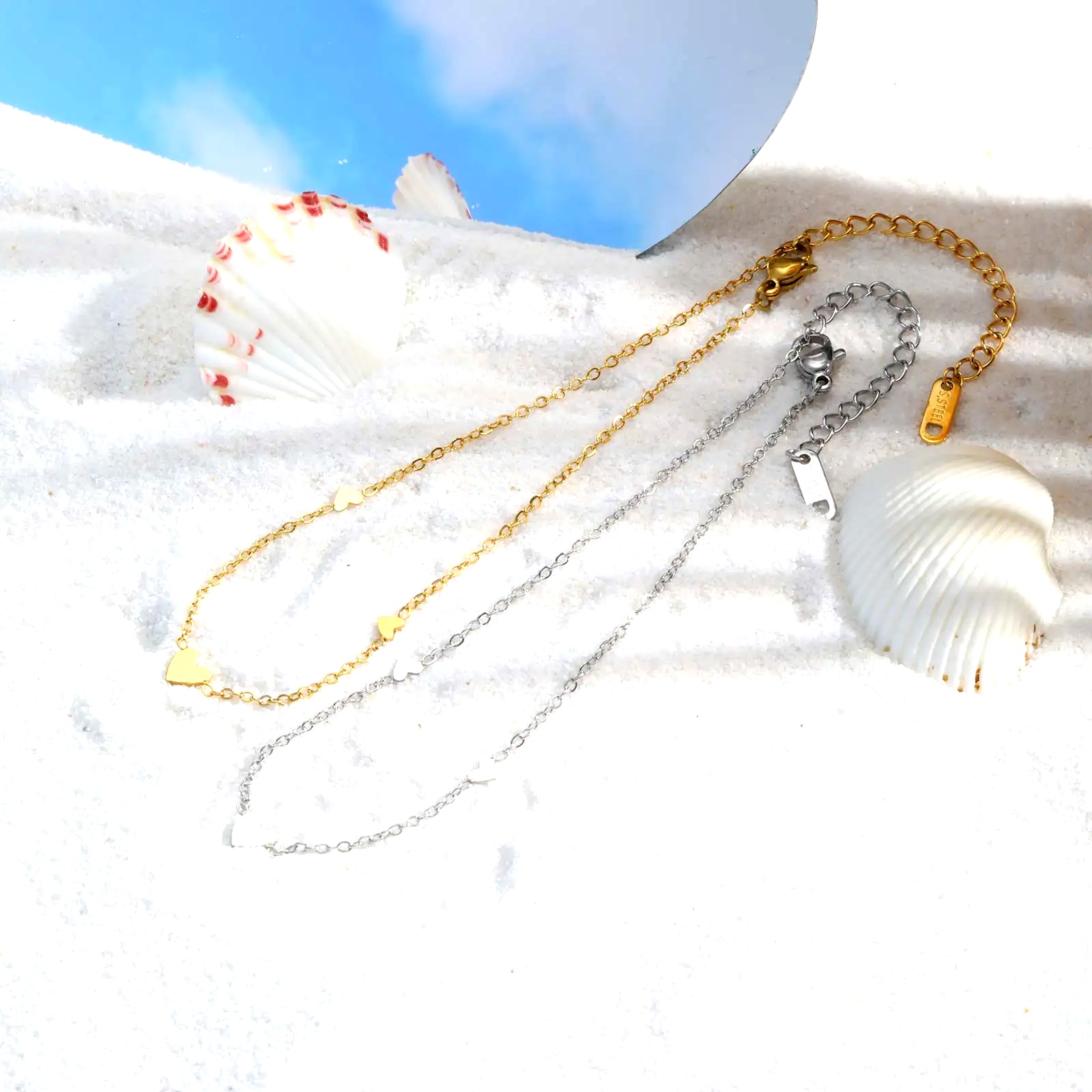 Gelang Kaki Hati Baja Tahan Ka - Jc Jewelry & Watches Photos ulasan dan harga